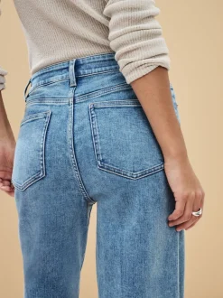 Normaal blauw - Jeans met wijde pijpen