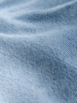 Normaal blauw - Jeans met zandloperpasvorm en wijde pijpen