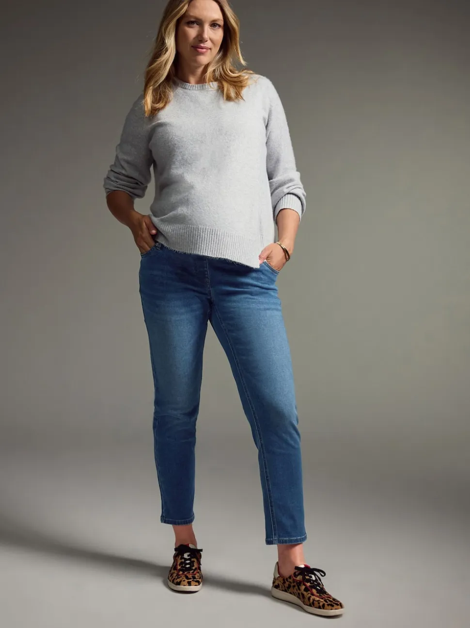 Normaal blauw - Mom zwangerschap Denim Jeans