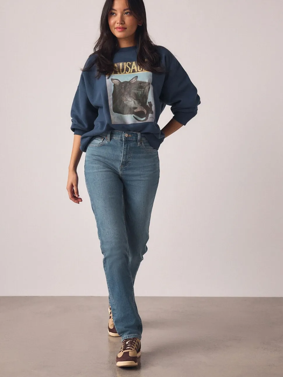 Normaal blauw - Slim Mid Rise Stretch Jeans