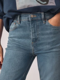 Normaal blauw - Slim Mid Rise Stretch Jeans