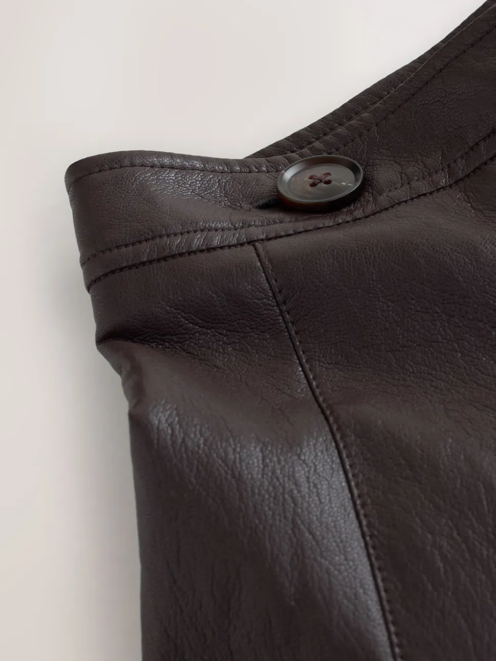 Nothing Ordinary Faux Leather Wrap Midi Kilt Skirt
