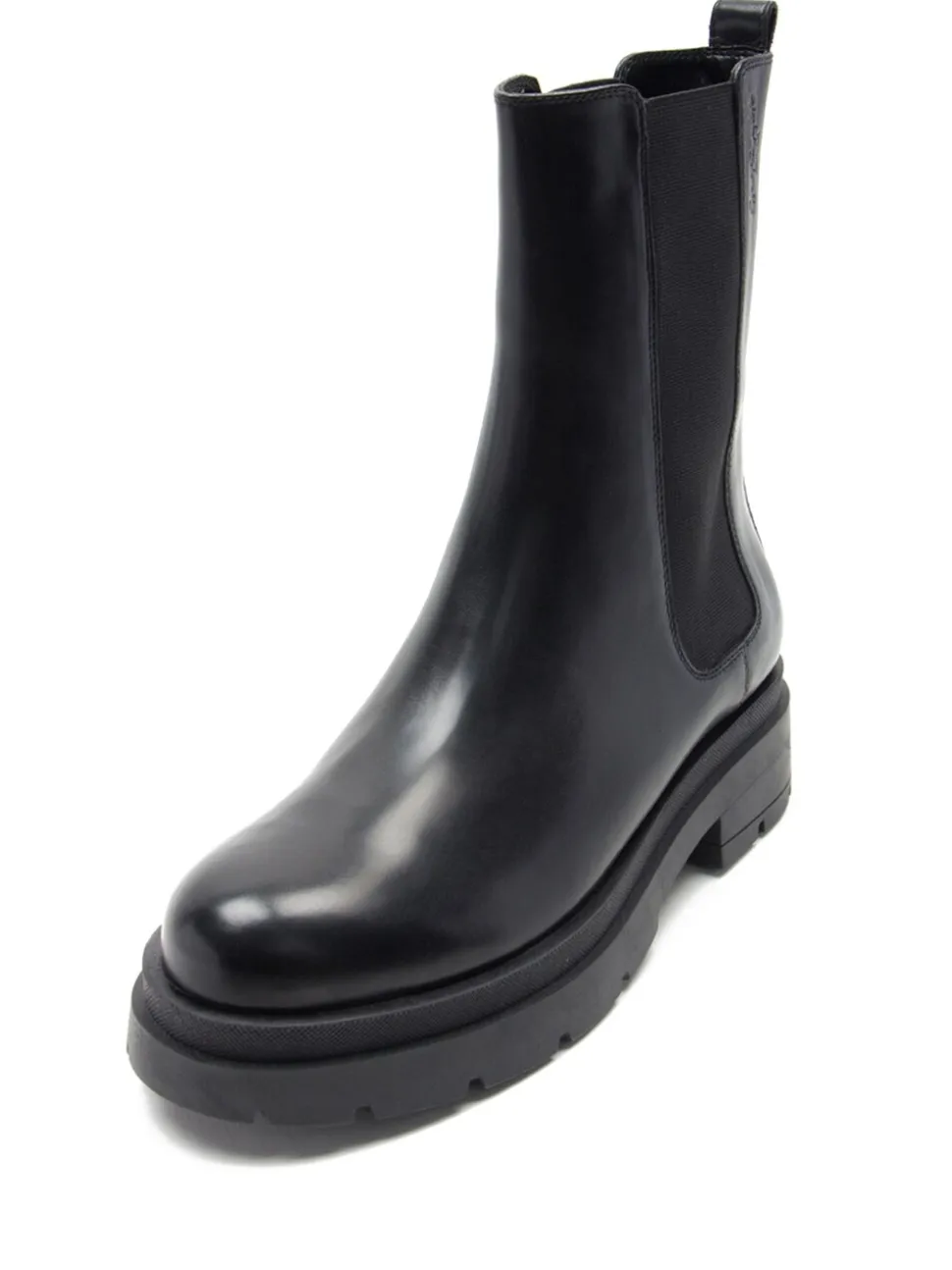 Off The Hook Bank Chelsea High Ankle Leather Boots