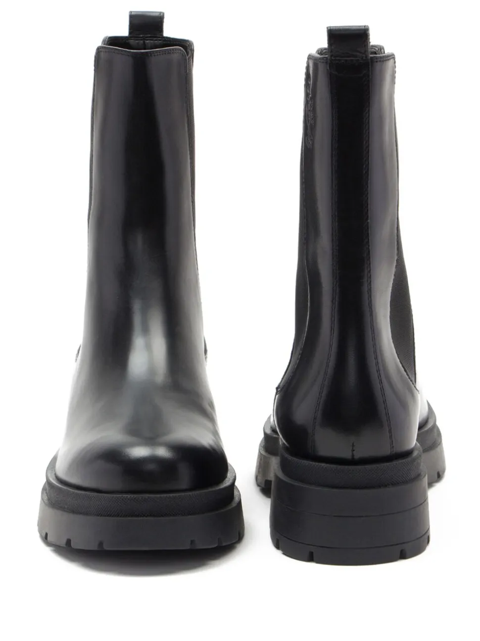Off The Hook Bank Chelsea High Ankle Leather Boots