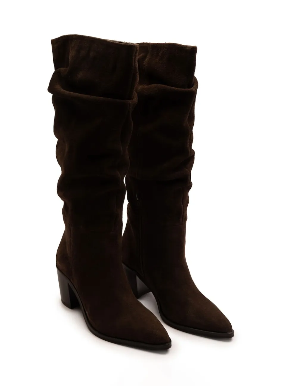 Off The Hook Muswell Suede Knee High Slouch Boots