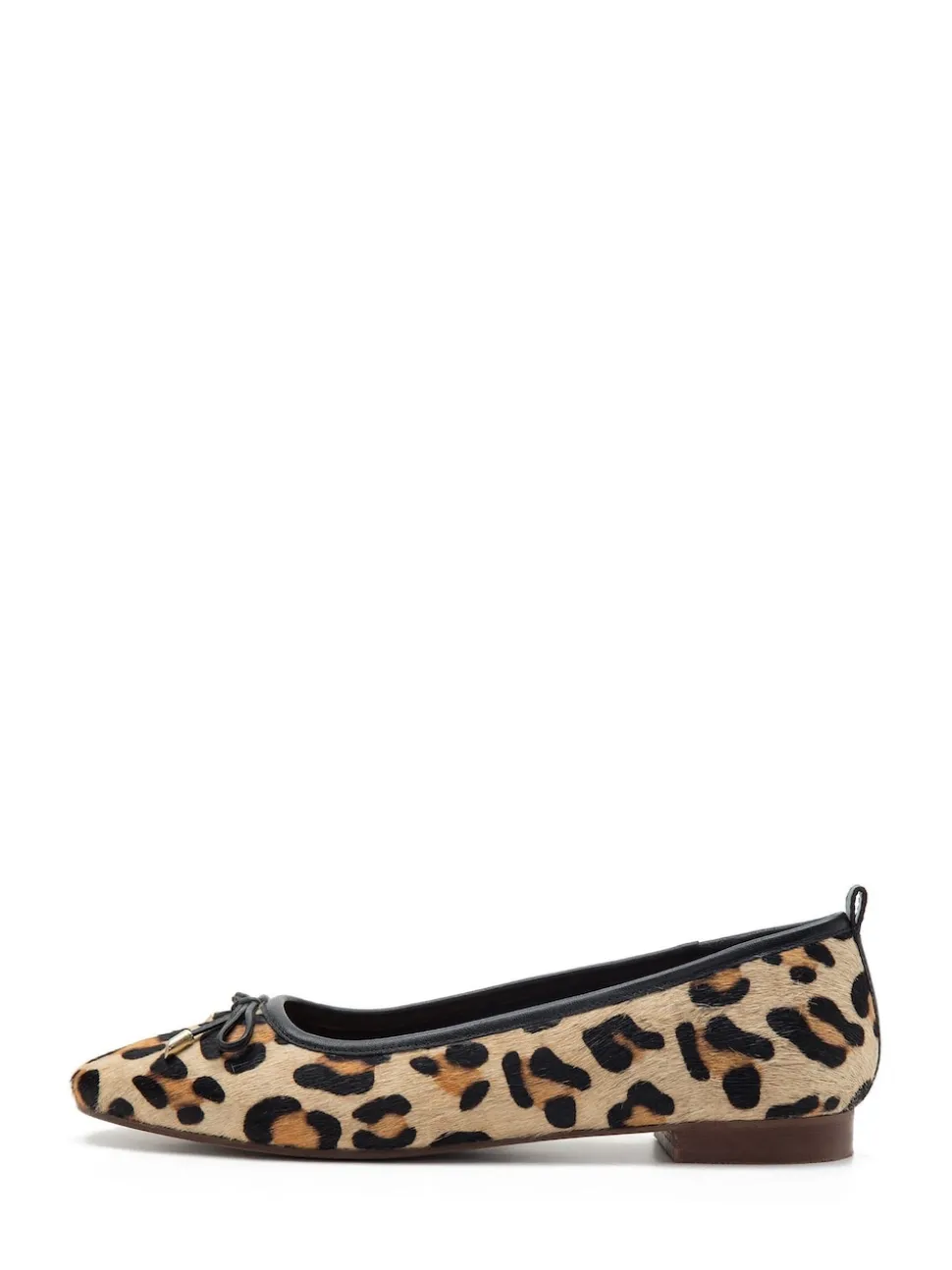 Off The Hook Pinner Leather Leopard Print Ballerinas