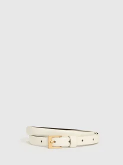 Off White - Reiss - Holly - Smalle leren riem
