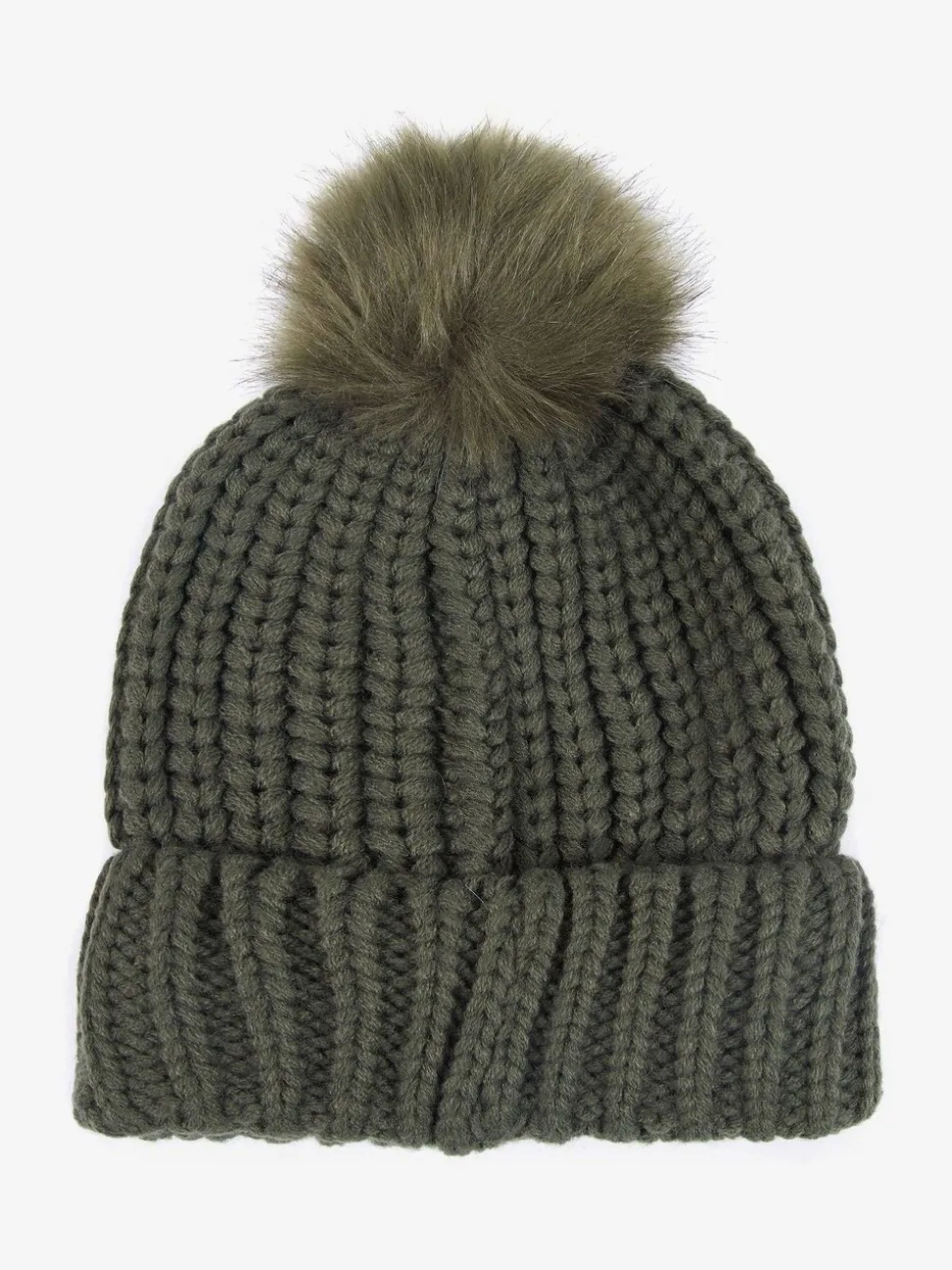 Olijfgroen - Barbour® Saltburn beanie-muts met pompon