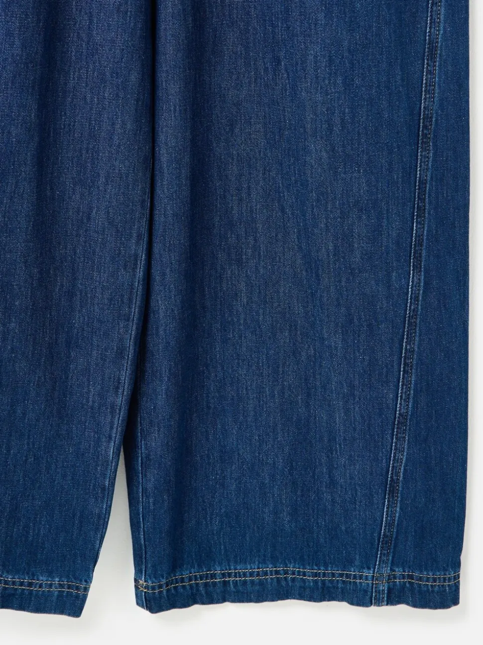 Oliver Bonas Denim V-Neck Tie Waist Jumpsuit