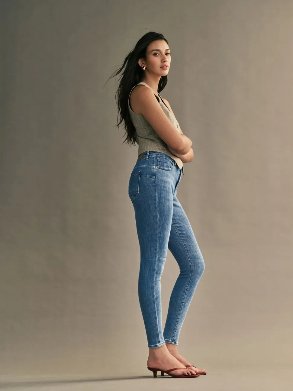 ONLY 100% katoenen Power Push Up Skinny Jeans