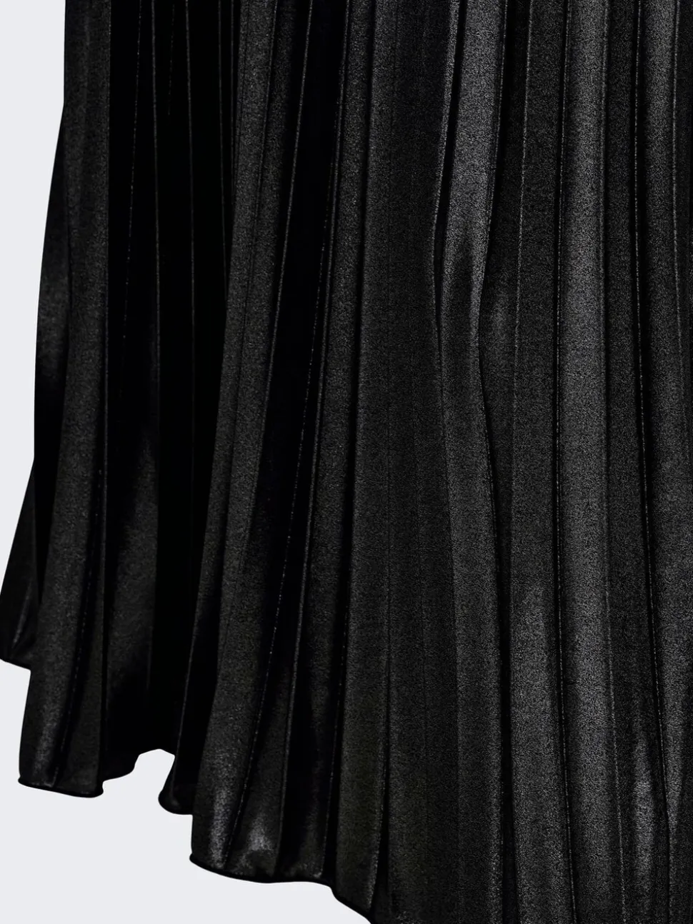 ONLY Metallic Pleated Midi Skirt