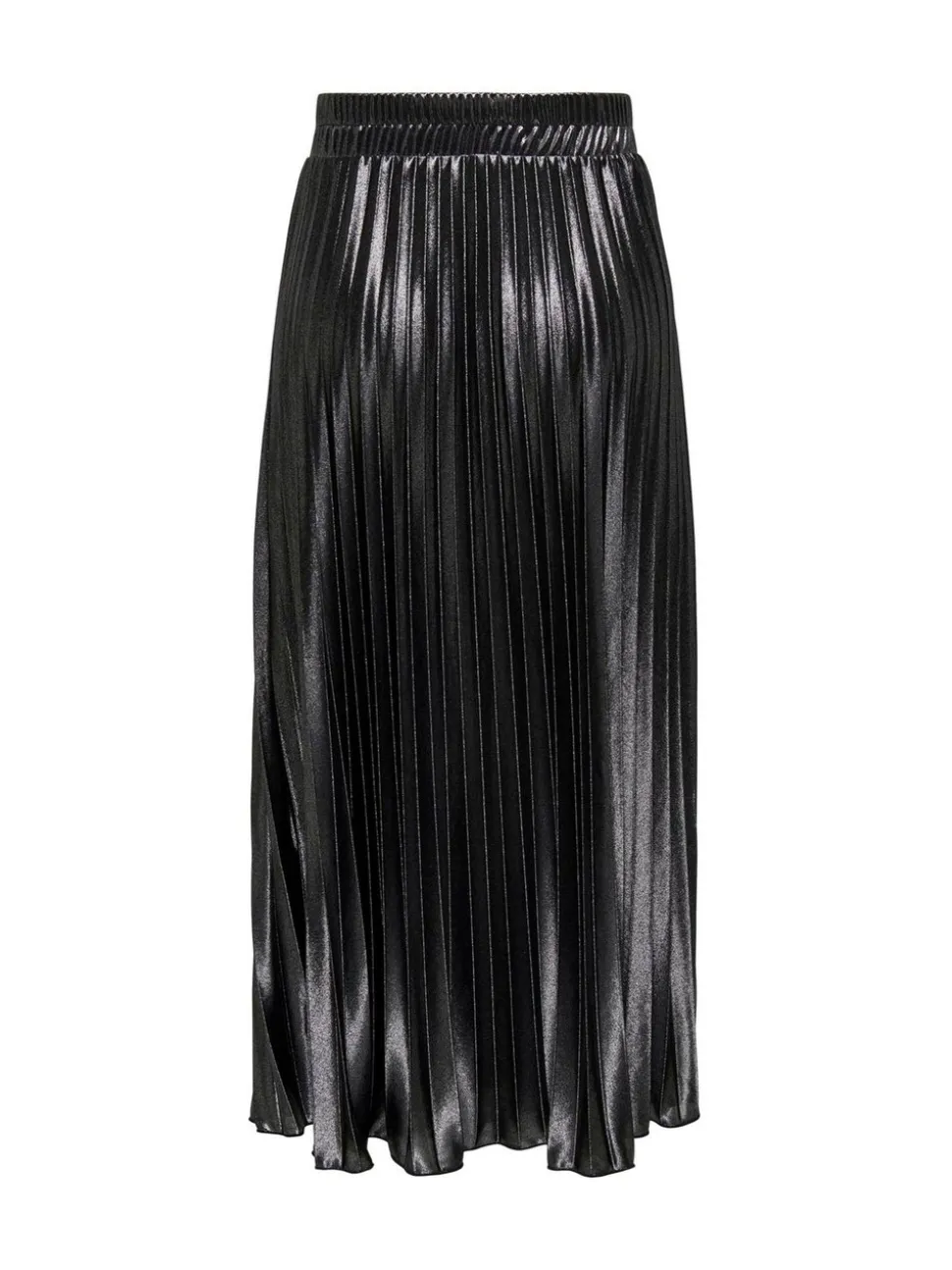 ONLY Metallic Pleated Midi Skirt