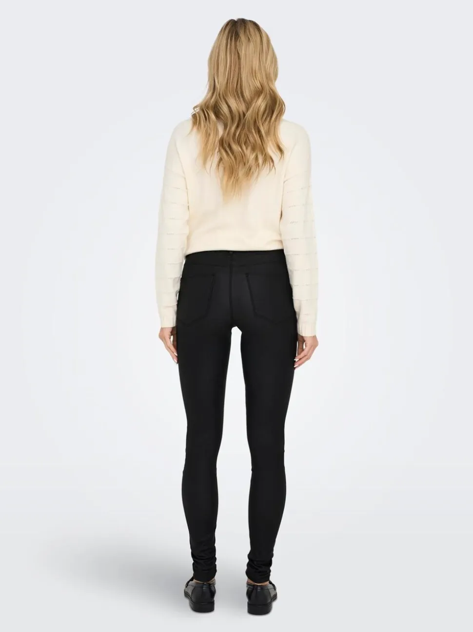 ONLY Mid Waist Coated Trousers