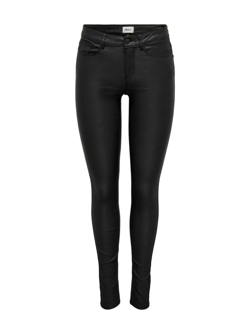 ONLY Mid Waist Coated Trousers
