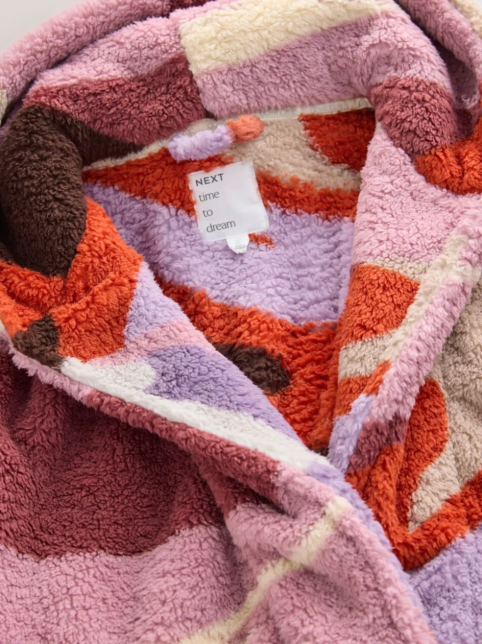 Orange Abstract Scene Print - Teddy Borg Dressing Gown