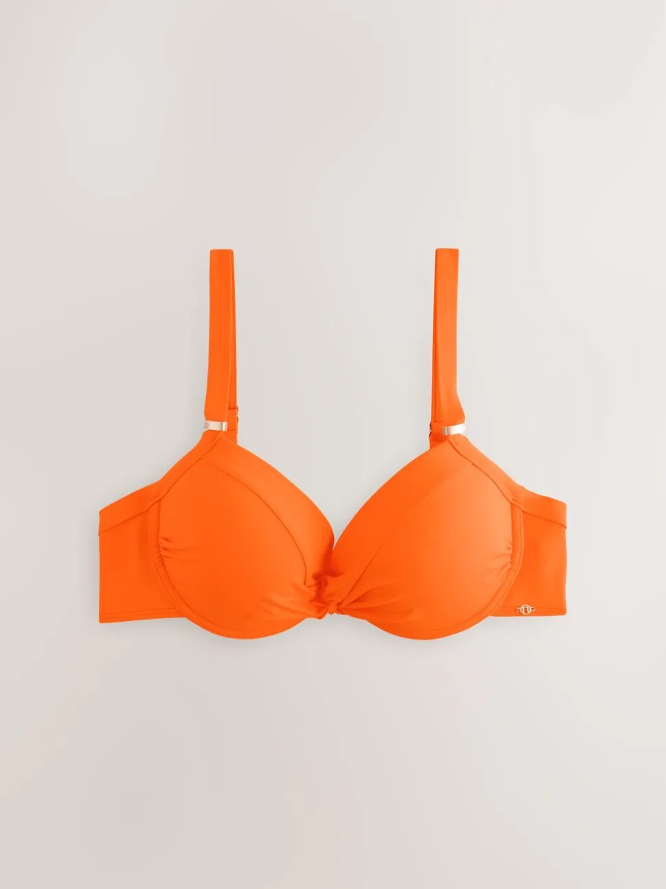 Oranje - Buikcorrigerende bikinitop met vulling en beugel