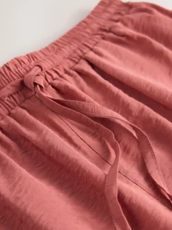 Oudroze - Sportshort met contrasterende Streep