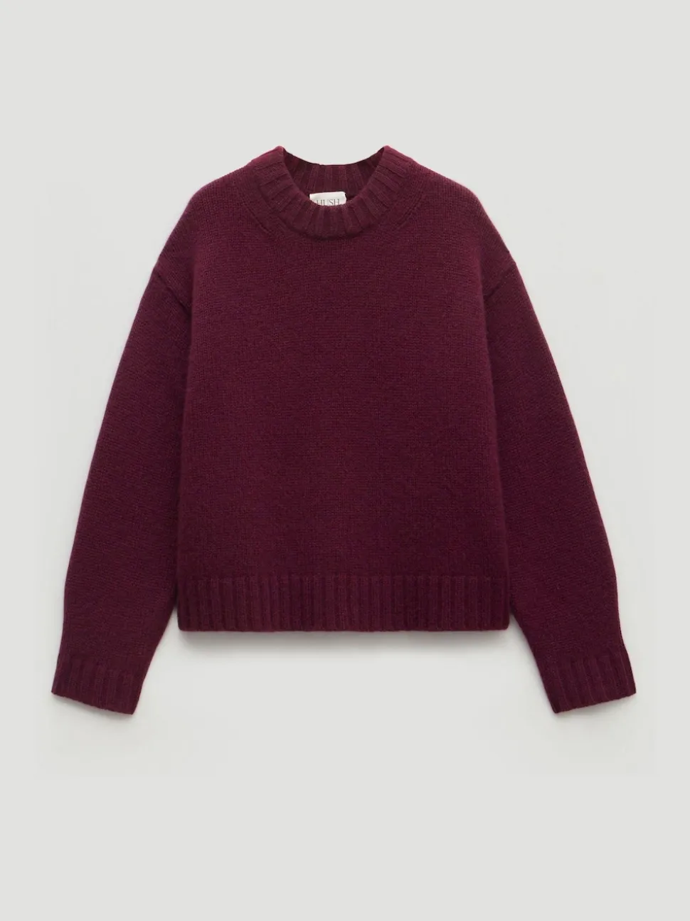 Paars - Hush Cora Relaxed Chunky Cashmere Crew Jumper