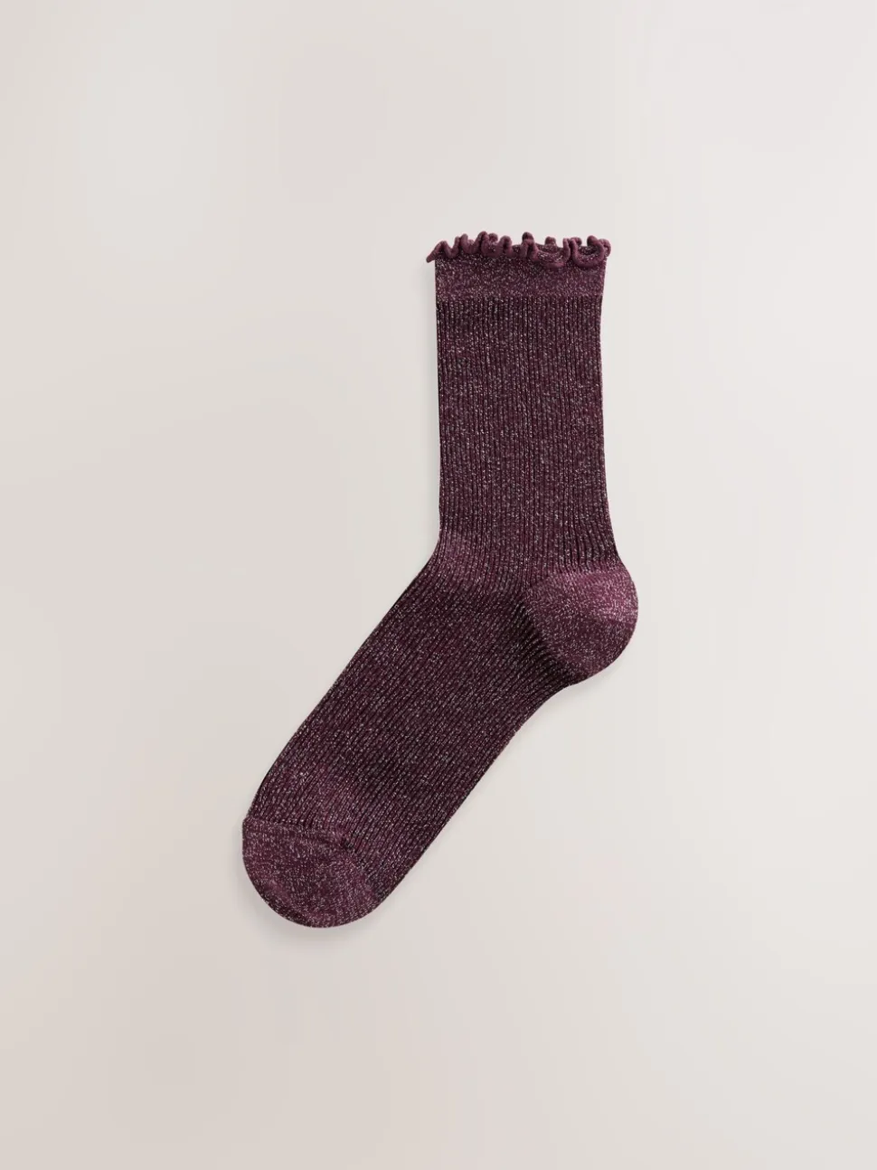 Paars - Lettuce Welt Ankle Socks 5 Pack