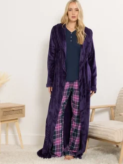 Paars - Long Tall Sally geruite pyjama