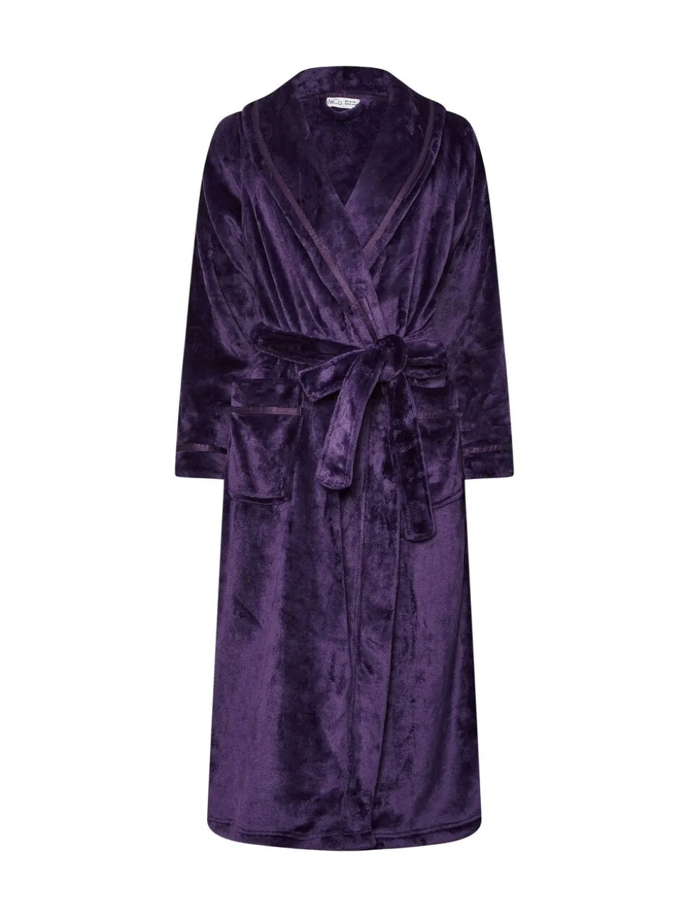 Paars - M&Co Ribbon Shawl Collar Robe