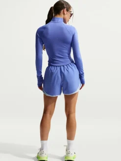 Paars - Nike Tempo Dri-FIT 3 hardloopshorts met halfhoge taille