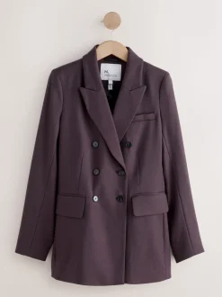 Paars - N.Premium Wool Blend Twill Blazer