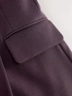 Paars - N.Premium Wool Blend Twill Blazer