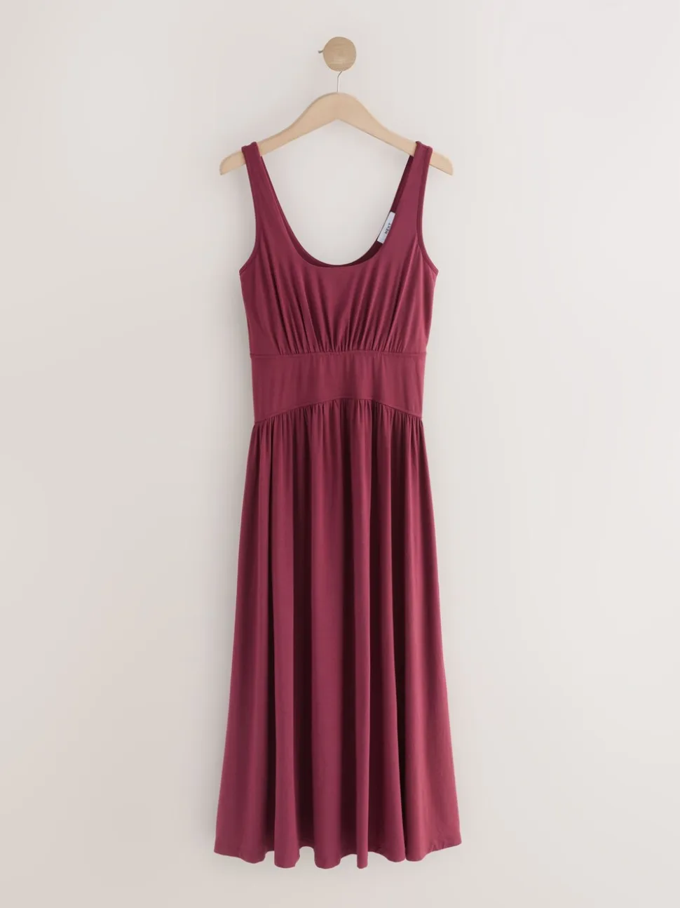 Paarsblauw - Jersey Waisted Summer Midi Dress