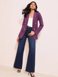 Paarsrood - Friends Like These Edge To Edge Ponte maatgesneden blazer