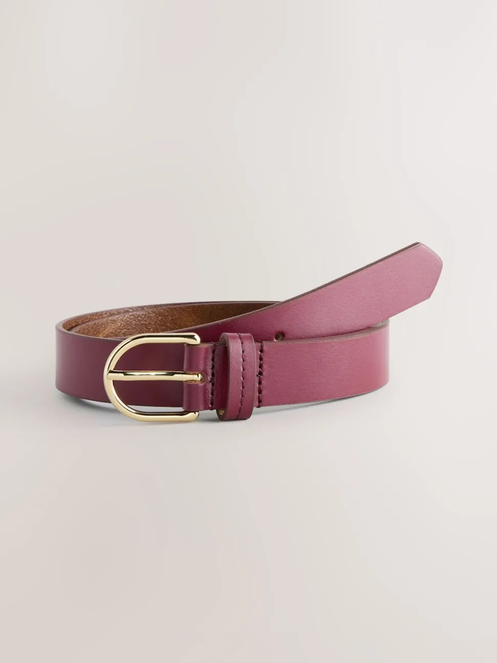 Paarsrood - Standaard leren riem