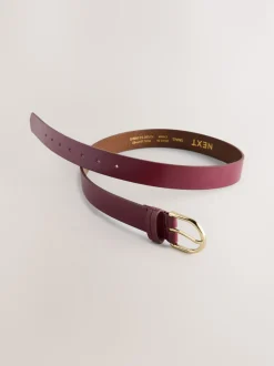 Paarsrood - Standaard leren riem