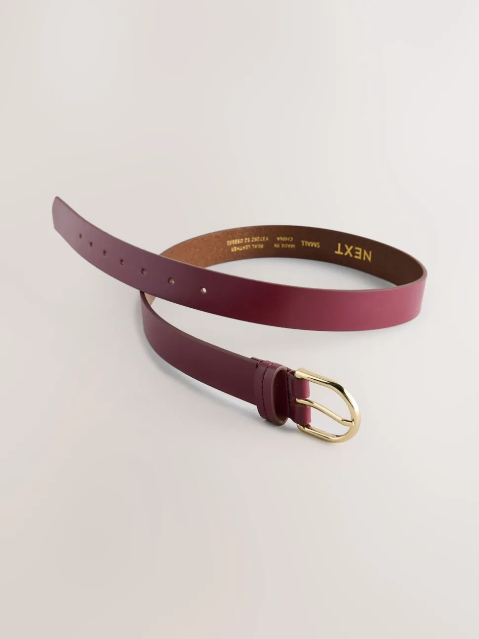 Paarsrood - Standaard leren riem