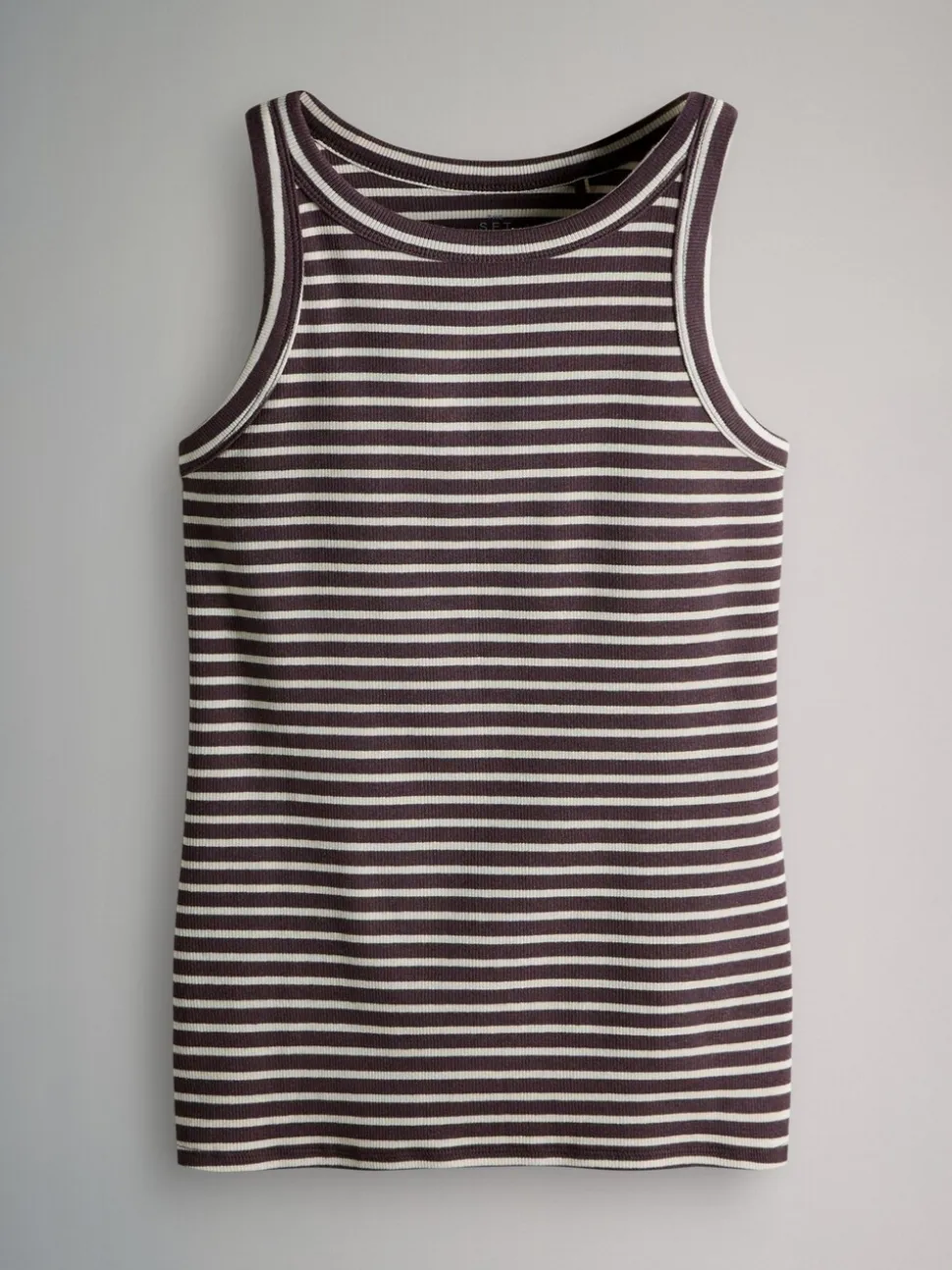 Paars/Strepen/Bruin/Roze/Wit - The Set 5 Pack Racer Ribbed Vests