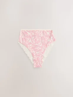 Paisley - Katoenen kanten slipjes 4 stuks