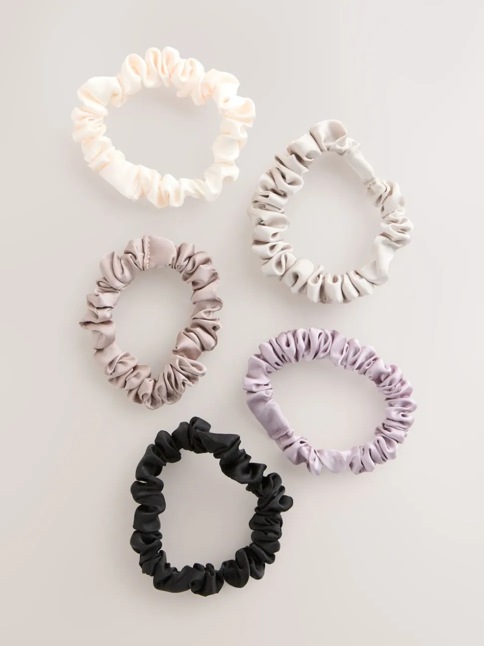 Pastel - Set van 5 scrunchies
