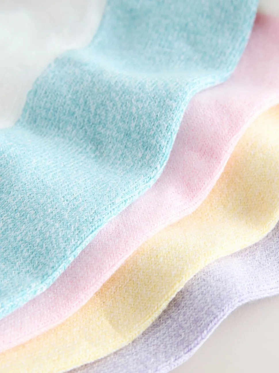 Pastel Marl - 4 Paar sneakersokken met voetbed