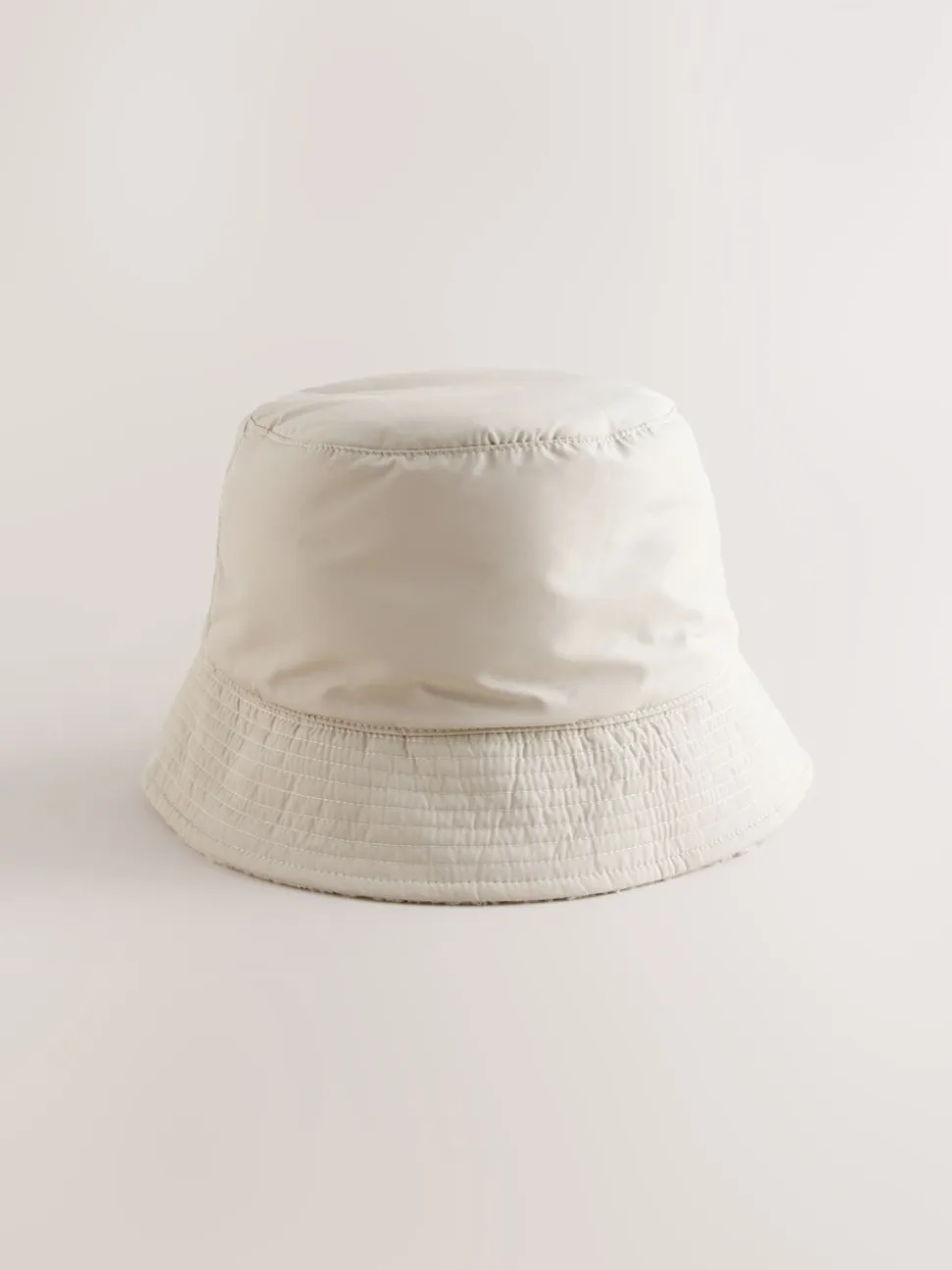 Pastelgeel - Borg/Nylon Omkeerbaar vissershoedje
