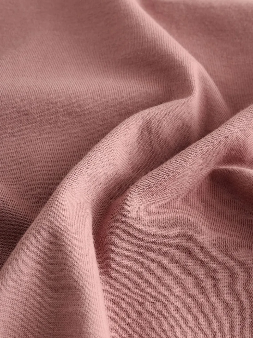 Pastelroze - T-shirt met lange mouwen en ronde hals