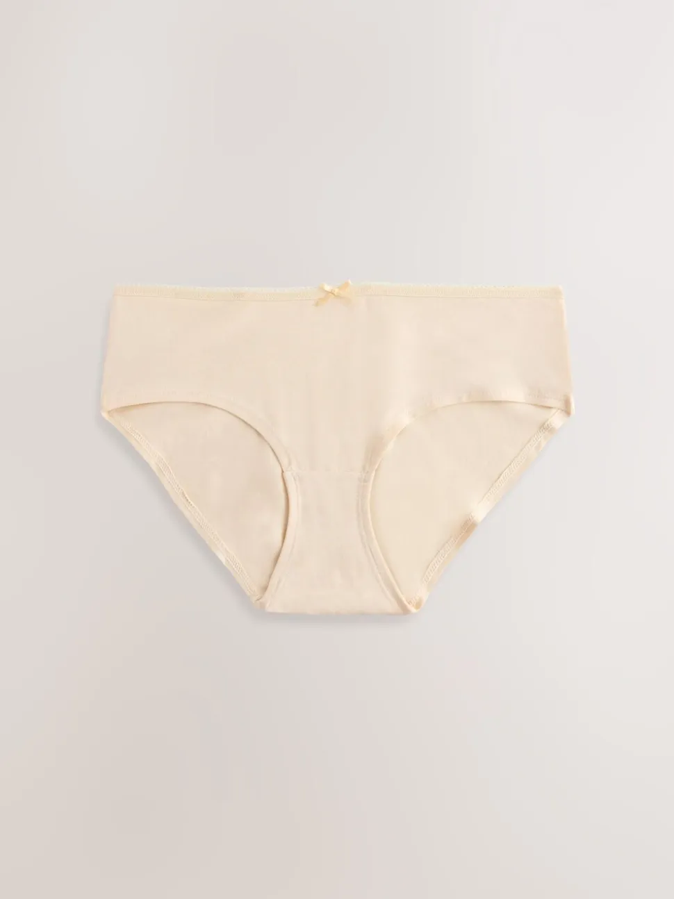 Pastelroze nude - Set van 5 slips met hoog katoengehalte