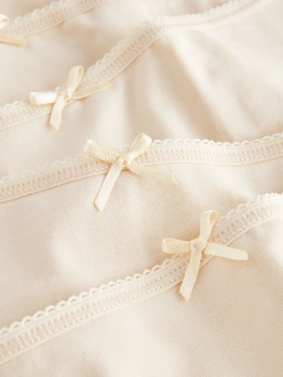 Pastelroze nude - Set van 5 slips met hoog katoengehalte