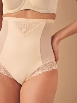 Pastelroze nude - Vormende slip met stevige buikcorrectie