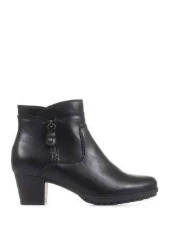 Pavers Block Heel Ankle Boots