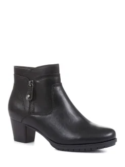 Pavers Block Heel Ankle Boots