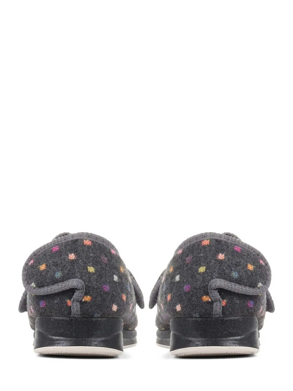 Pavers grijze pantoffels met klittenbandsluiting