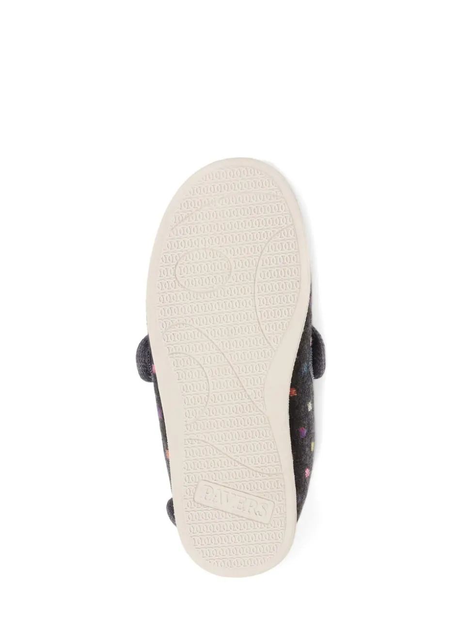 Pavers grijze pantoffels met klittenbandsluiting