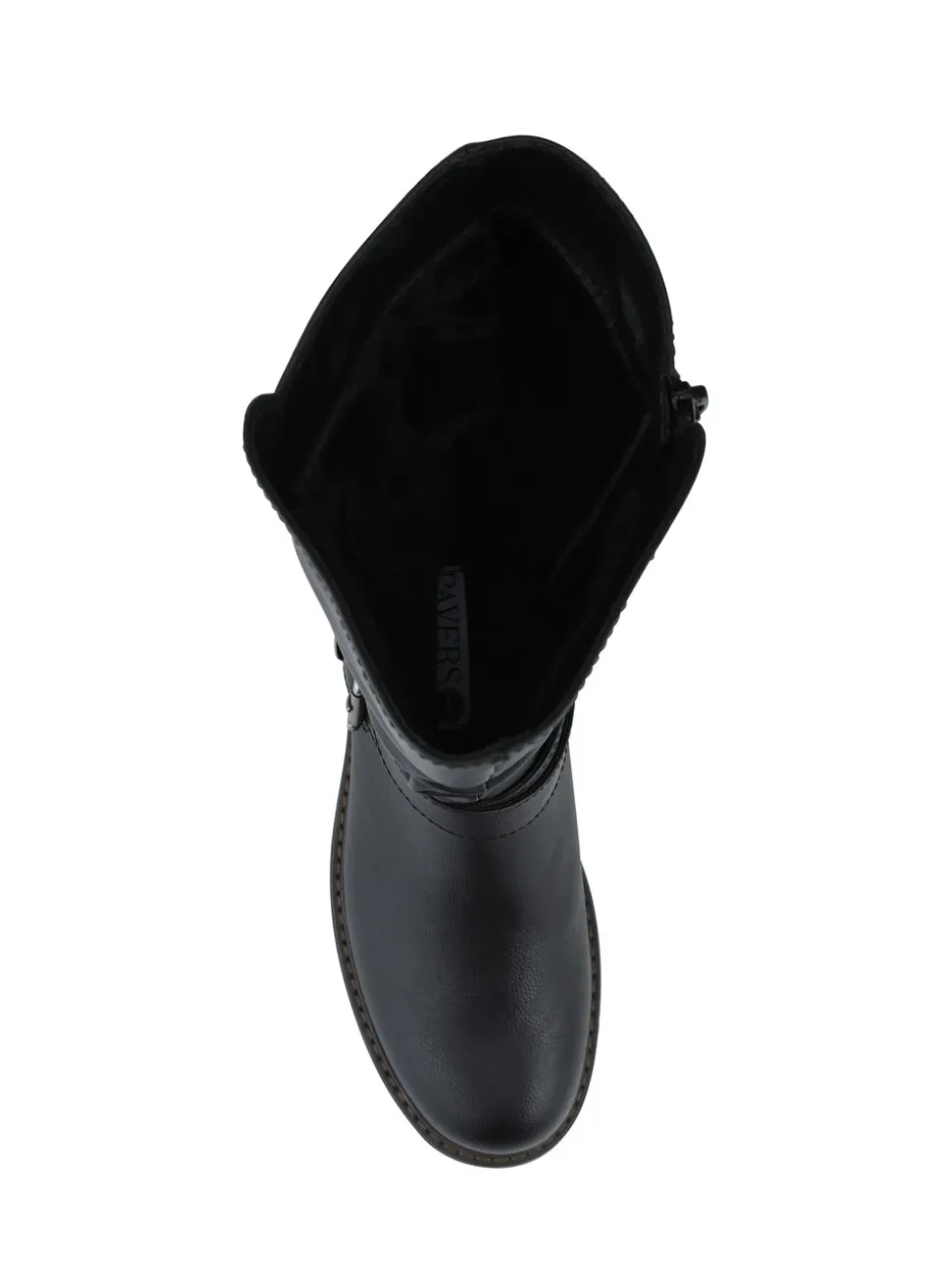Pavers Wide Fit Zip Fasten Slouch Boots