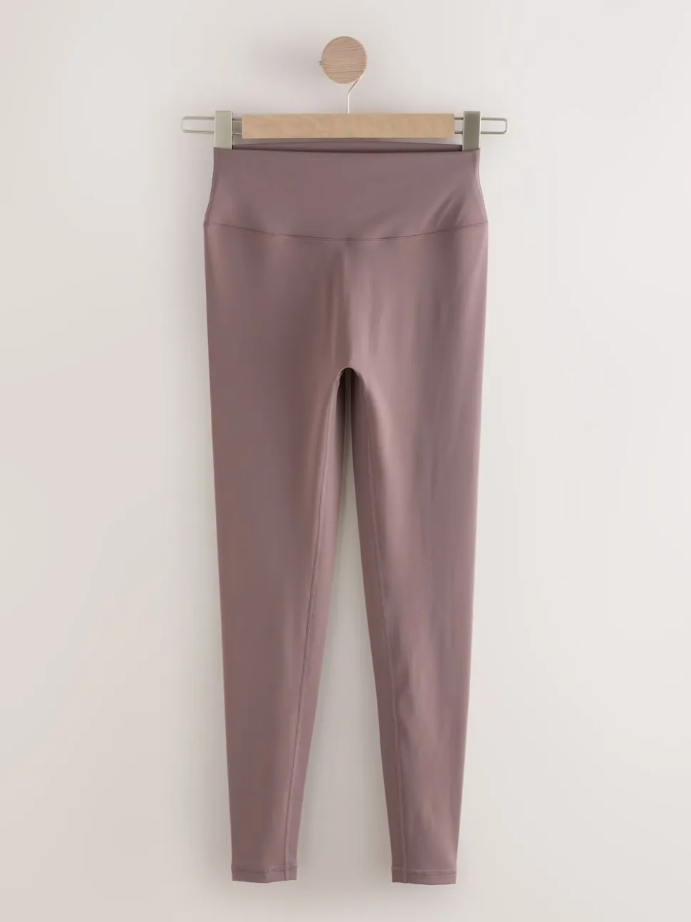 Peperkorrelbruin - self. Legging met hoge taille