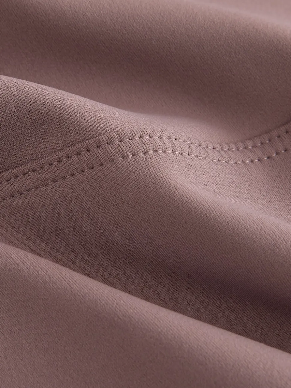 Peperkorrelbruin - self. Legging met hoge taille