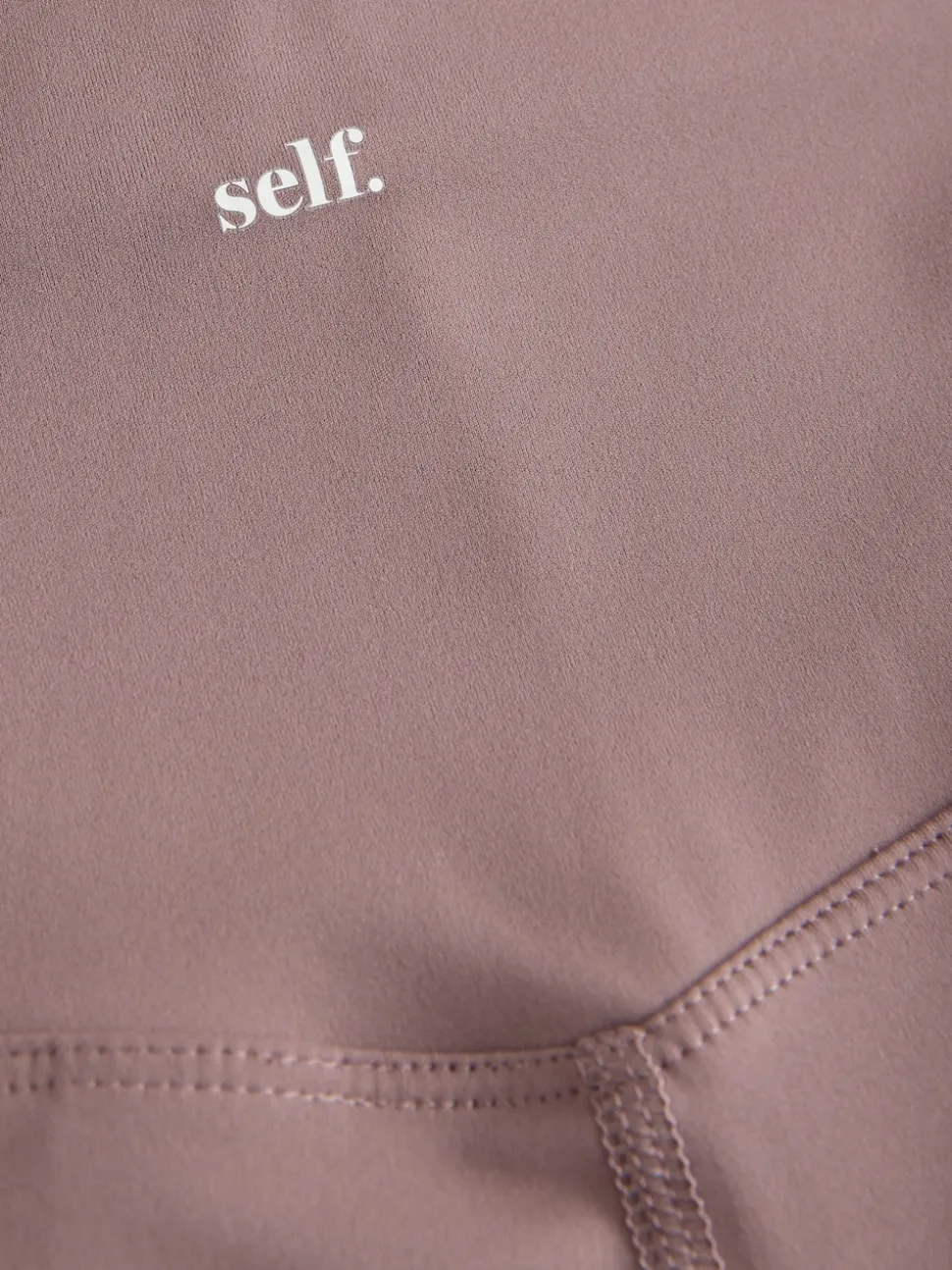 Peperkorrelbruin - self. Legging met hoge taille
